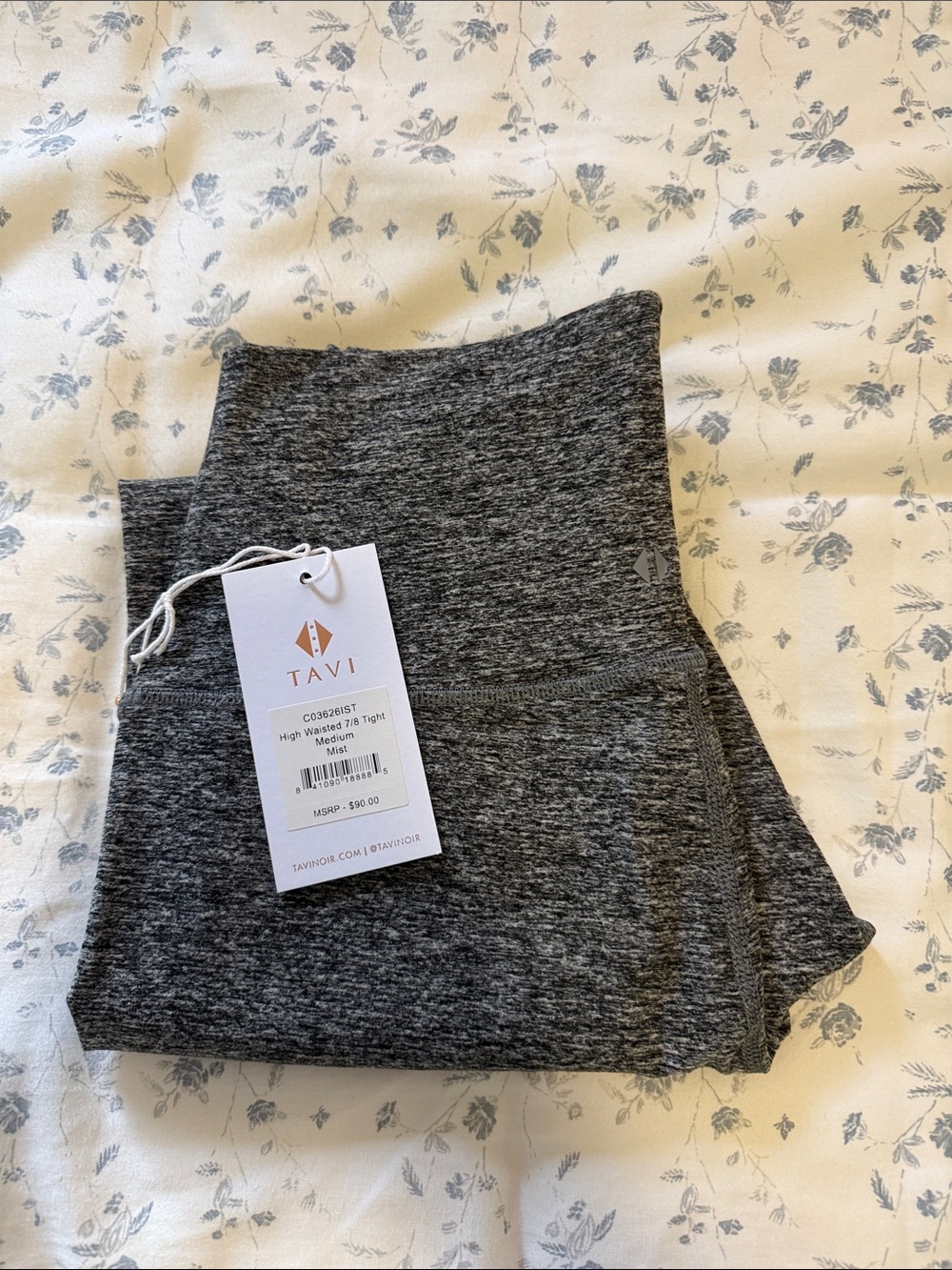 Tavi High-Waist Leggings in Charcoal Gray